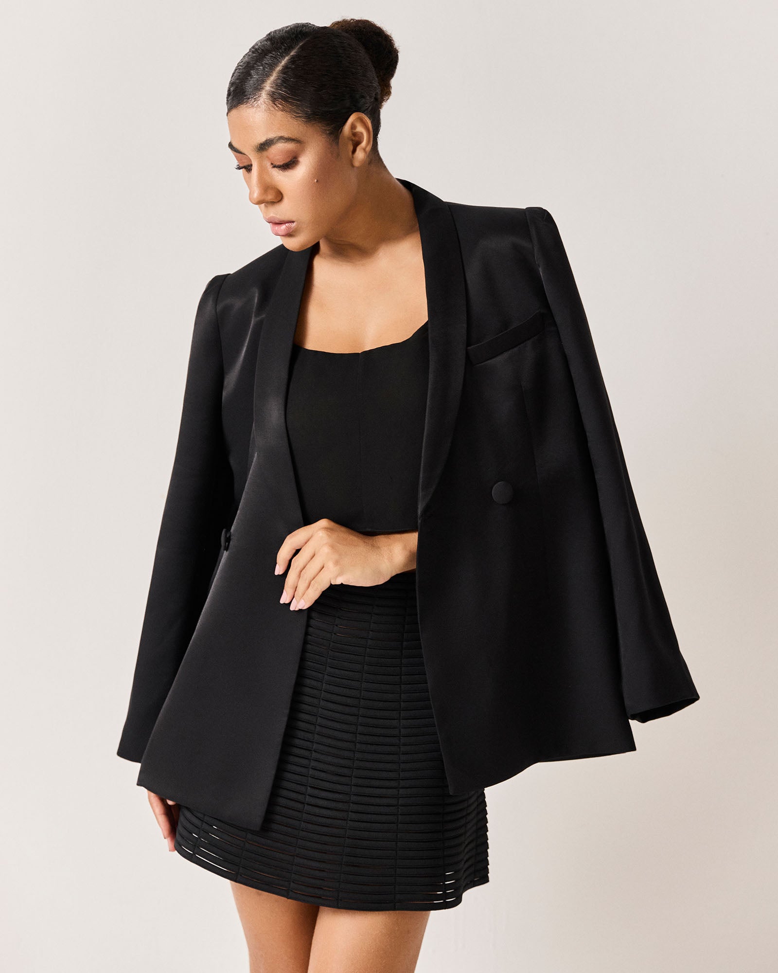 BLAZER VITRAL - PRETO - HAND LACE