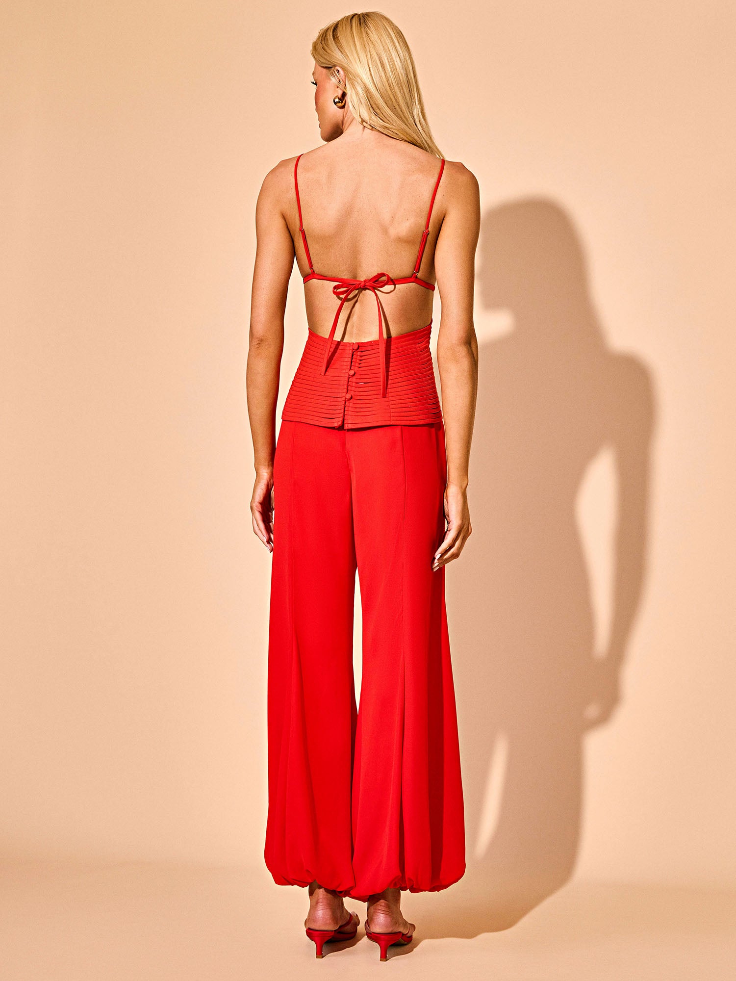 Calça Balonê Magel - Vermelho - Hand Lace