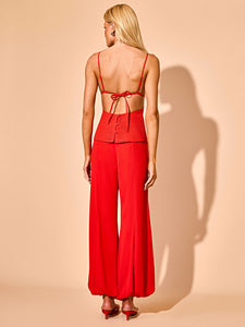 Calça Balonê Magel - Vermelho - Hand Lace