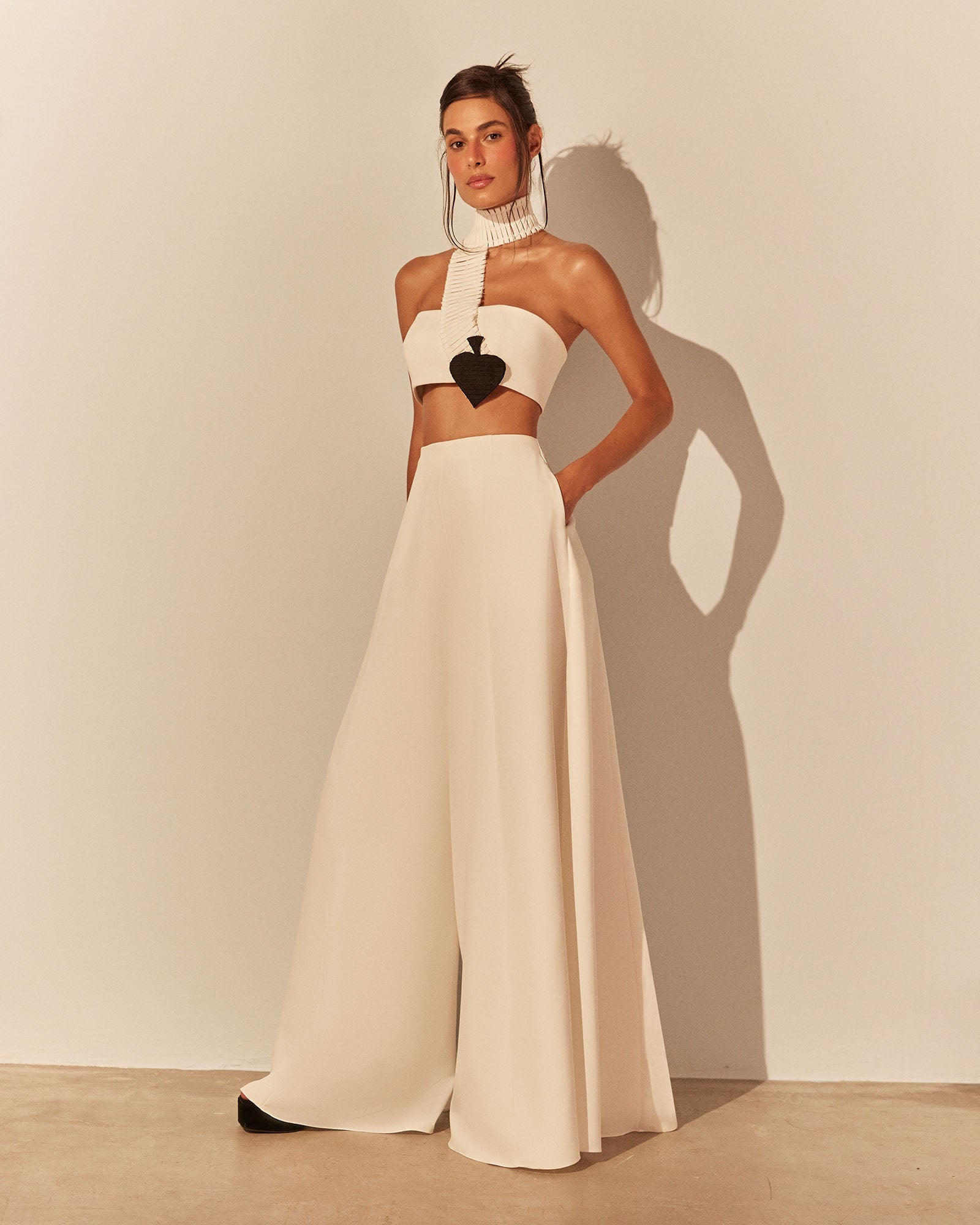 Cropped Faixa Naipe - Off White - Hand Lace