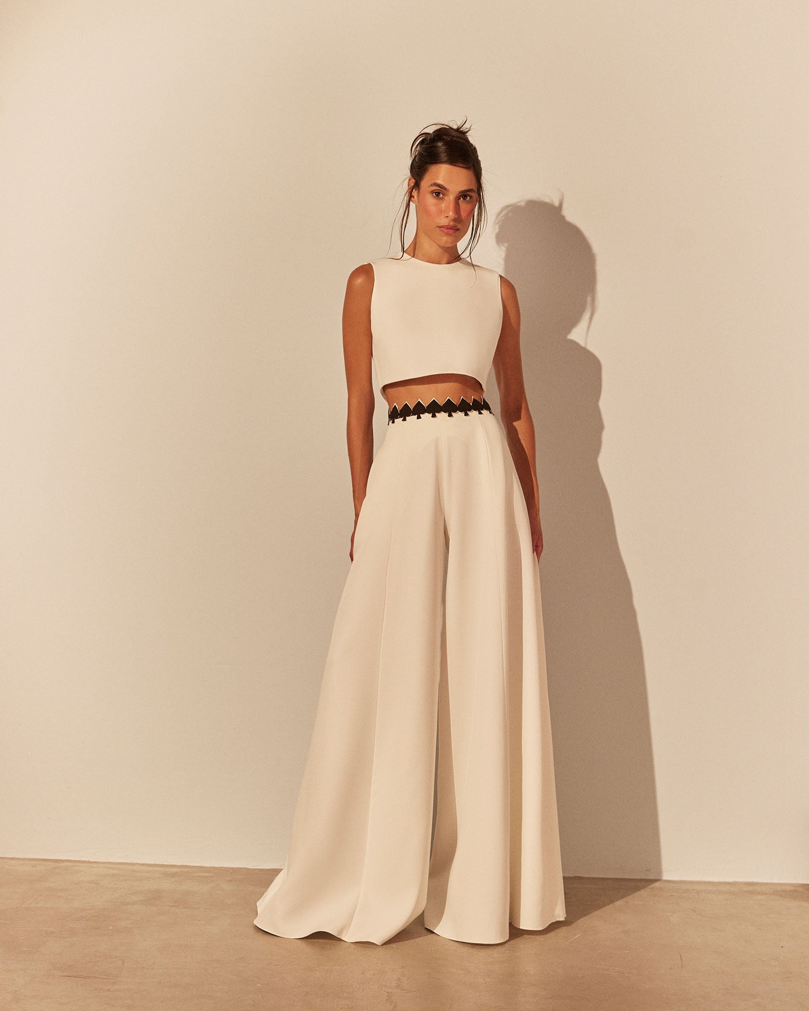 Cropped Coringa - Off White - Hand Lace