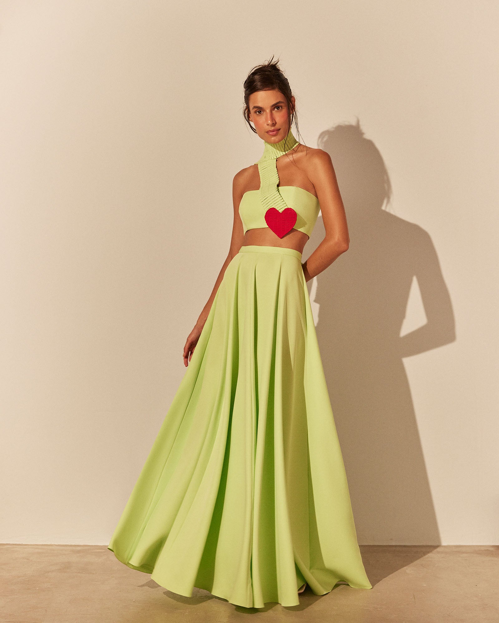 Saia Longa Full Look - Verde- Hand Lace