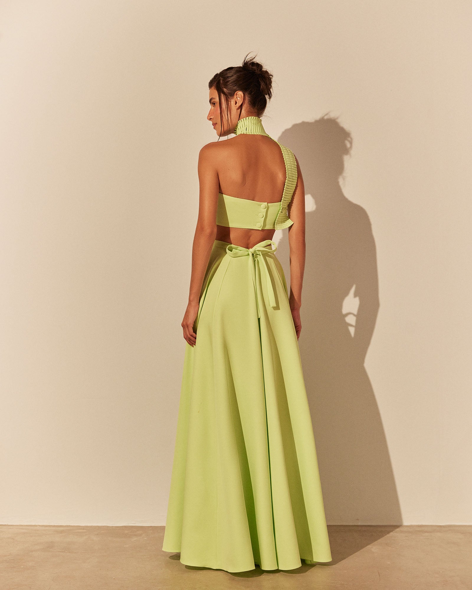 Cropped Faixa Naipe - Verde - Hand Lace