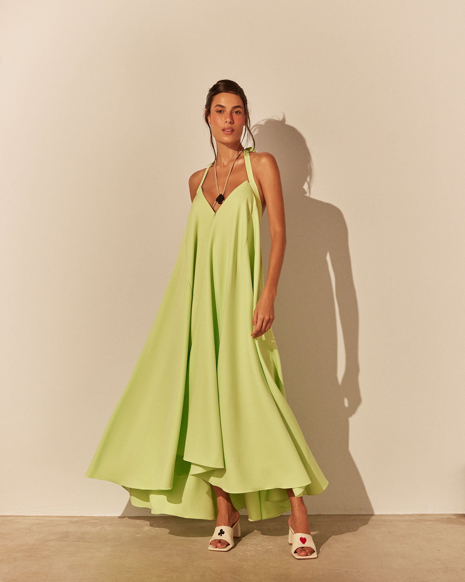 Saia Longa Full Look - Verde- Hand Lace