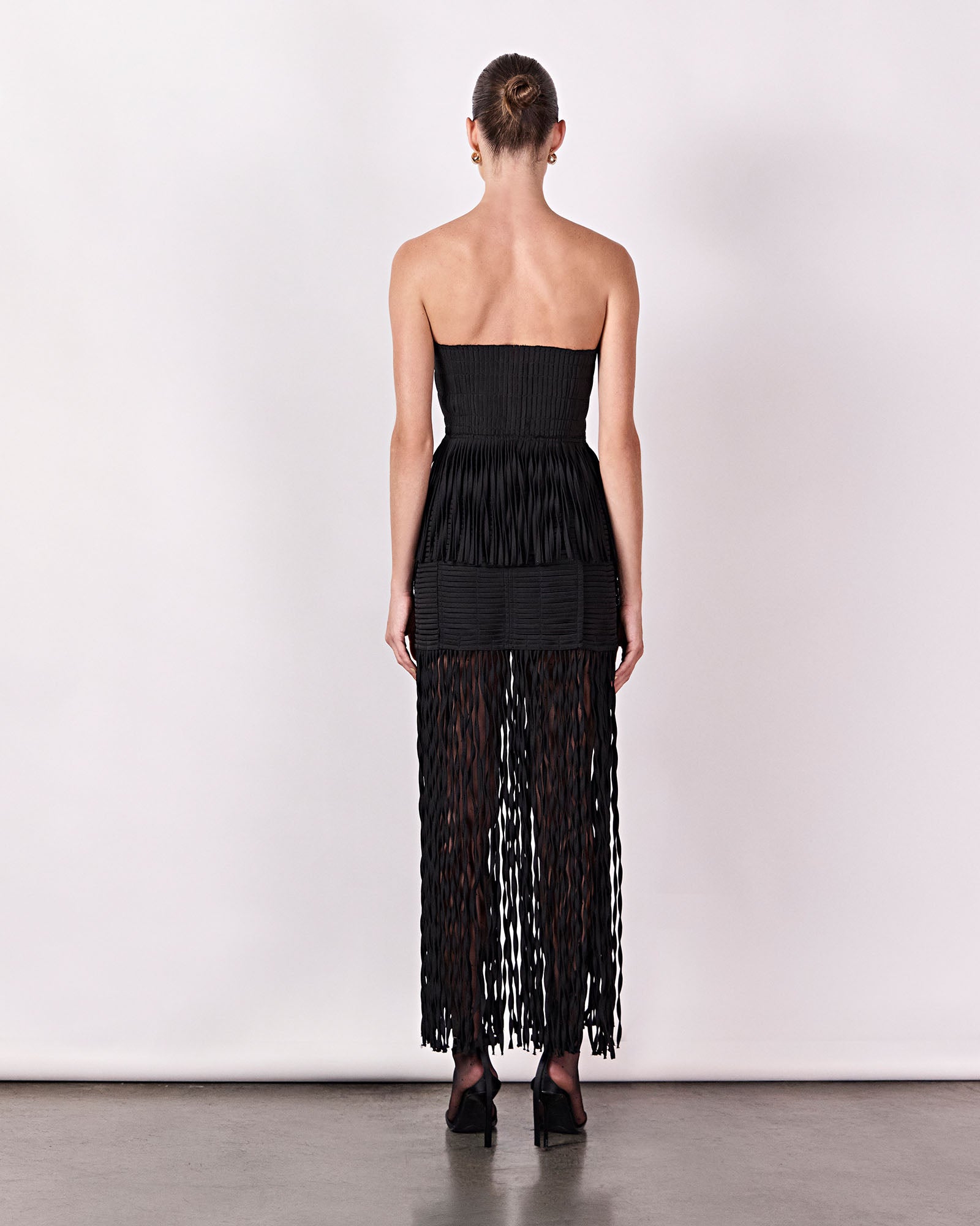 Saia Trama Cipó - Preto - Hand Lace