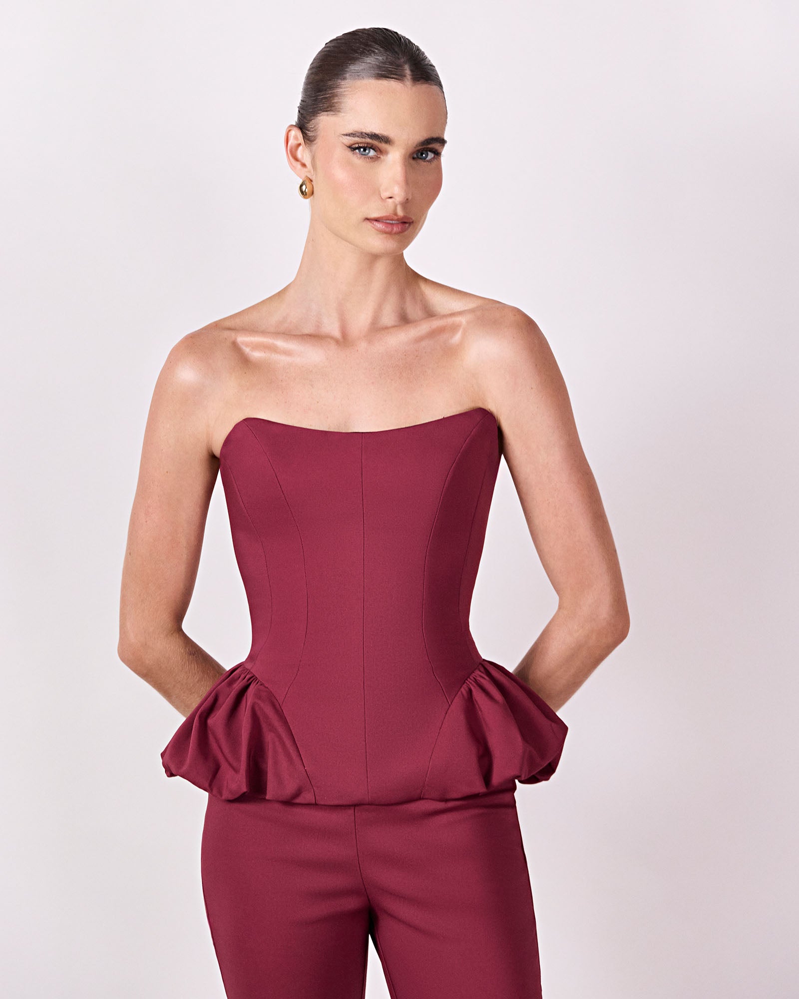 Blusa Peplum Caule