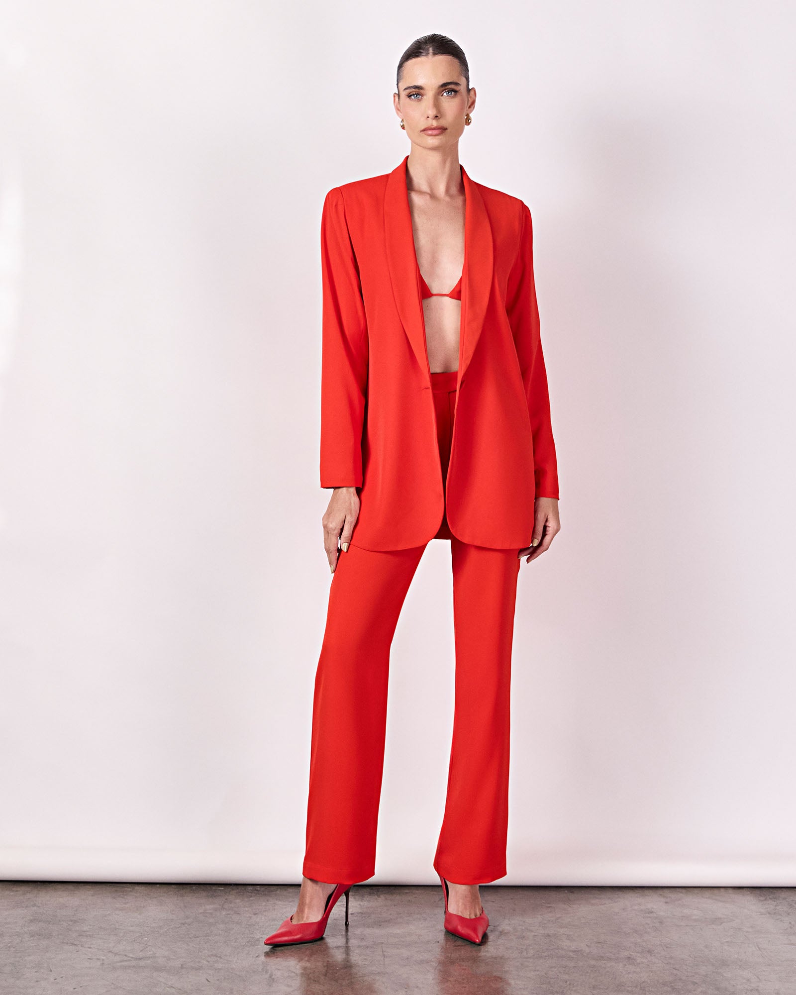 Blazer Brasa - Vermelho - Hand Lace