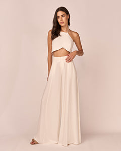 Cropped Frente Única - Off White - Hand Lace