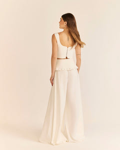 Cropped Falésia - Off White - Hand Lace