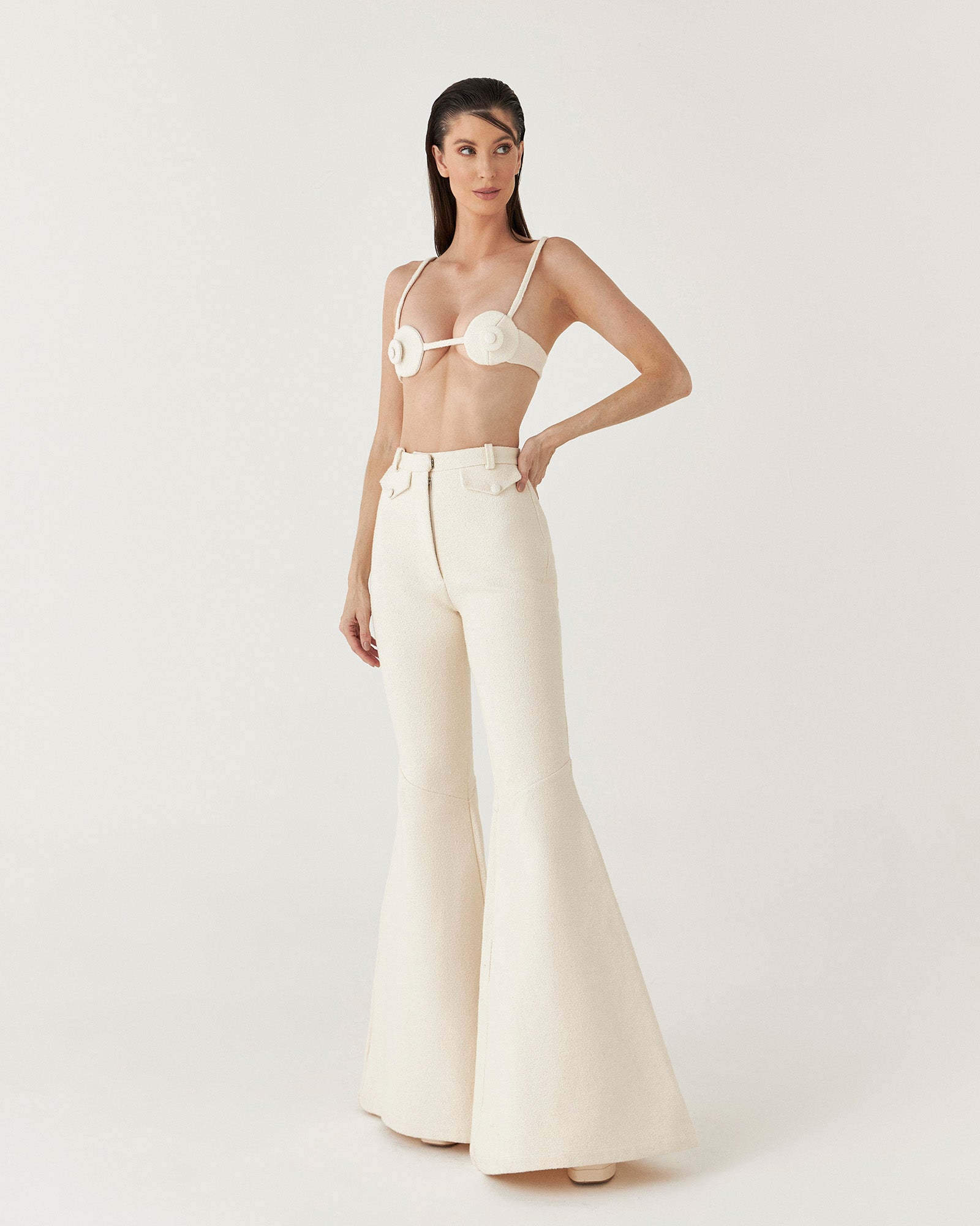 Calça Flare Trama - Hand Lace