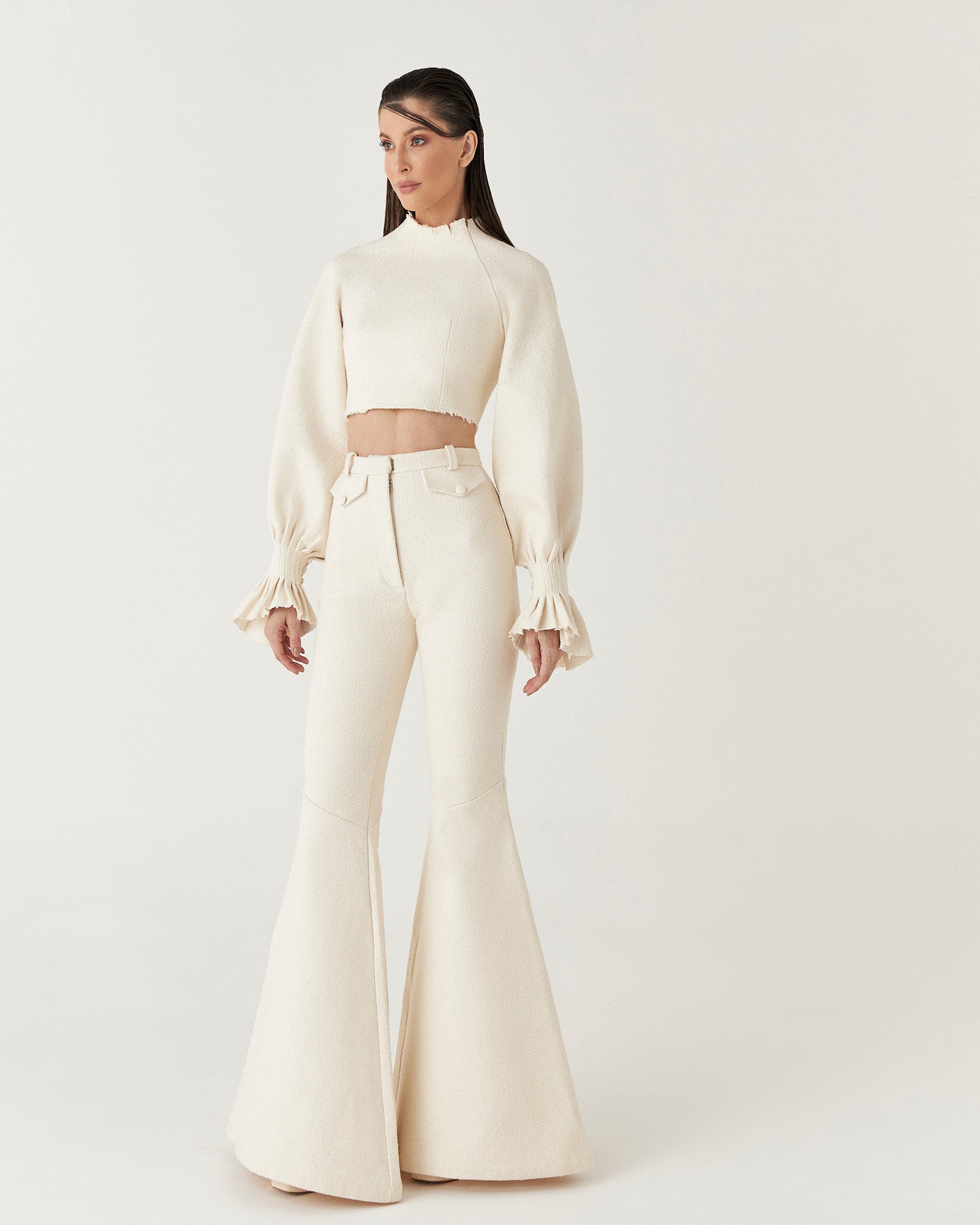 Calça Flare Trama - Hand Lace