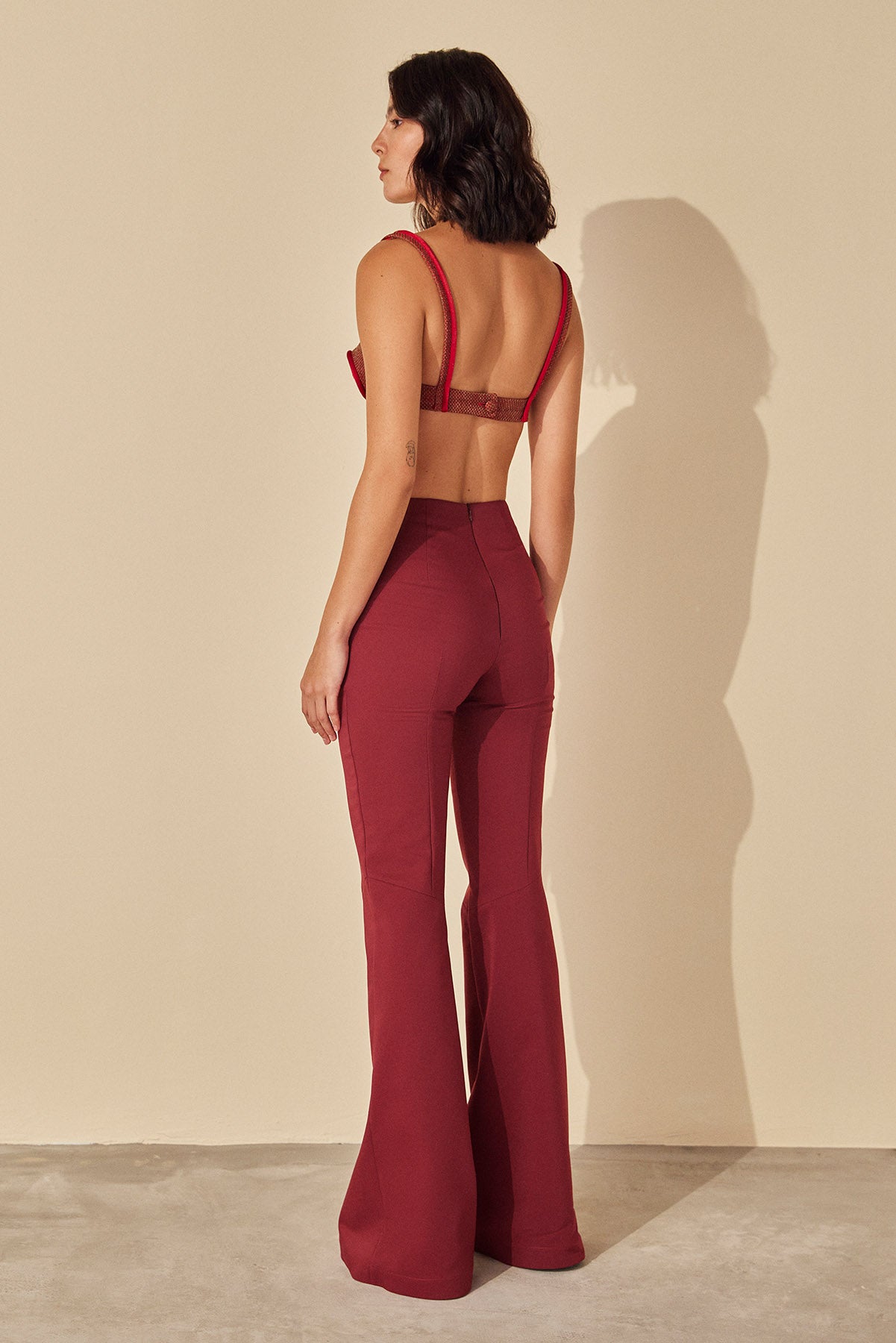 Calça Exponencial - Vinho - Hand Lace