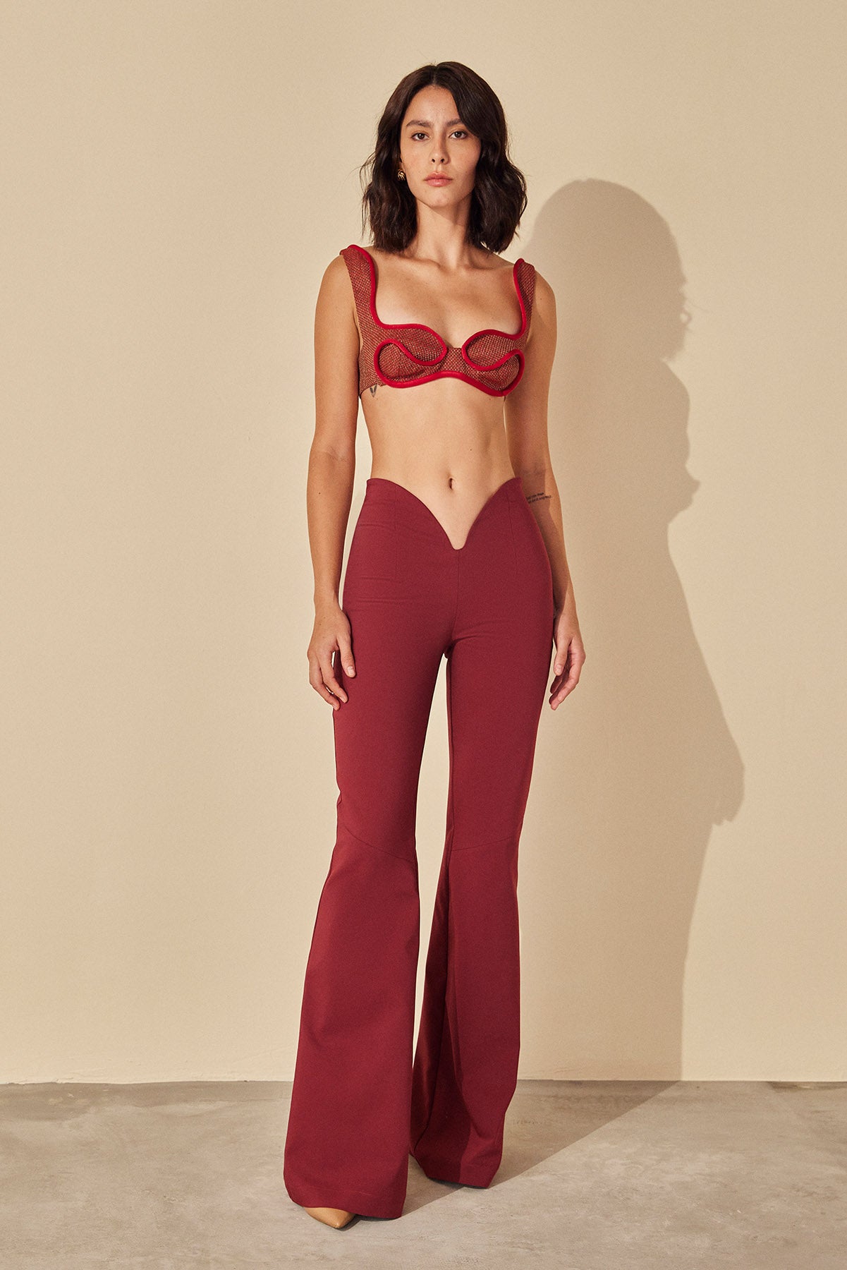 Calça Exponencial - Vinho - Hand Lace