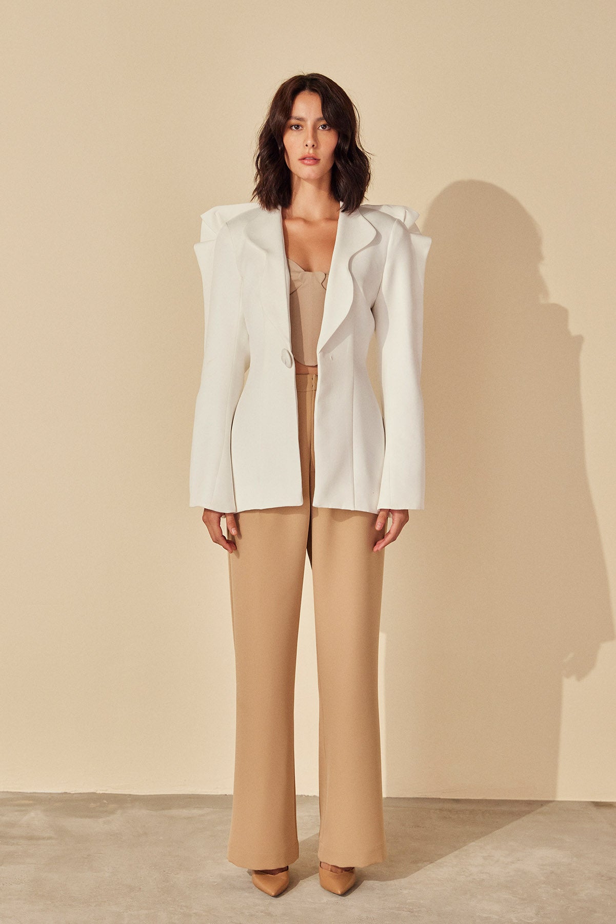 Blazer Pólya - Off White - Hand Lace