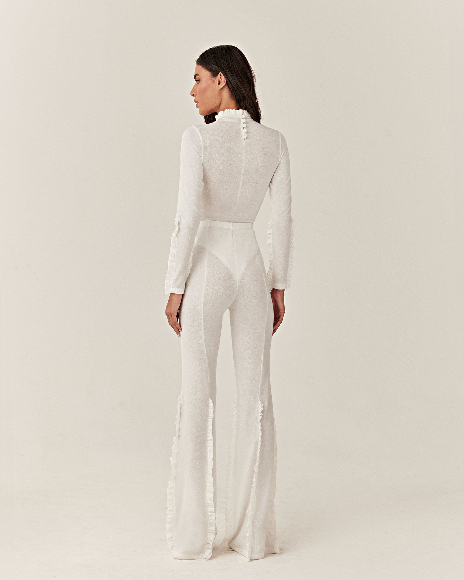 Calça Tricot - Off White - Hand Lace