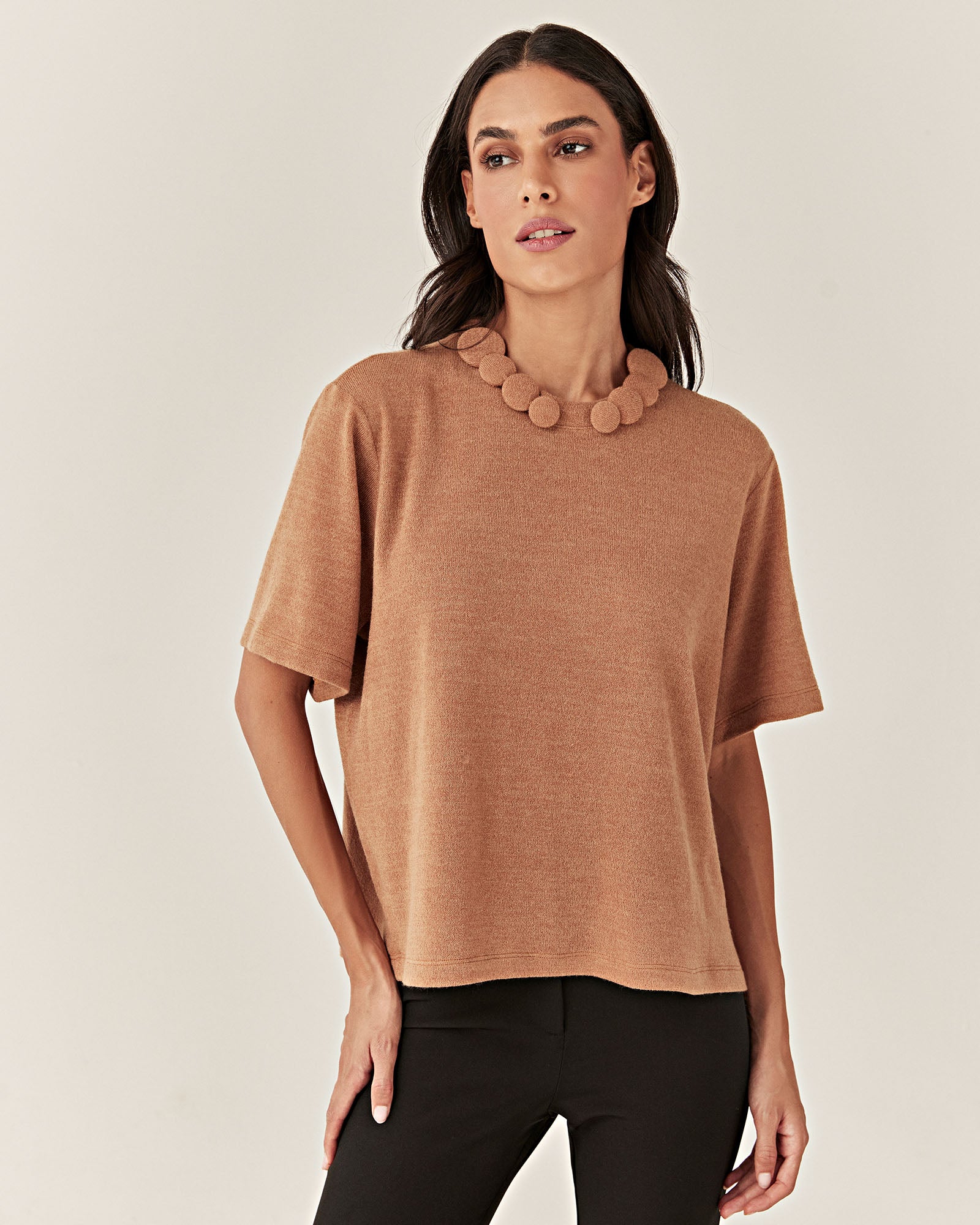 Blusa Tricot - Caramelo - Hand Lace