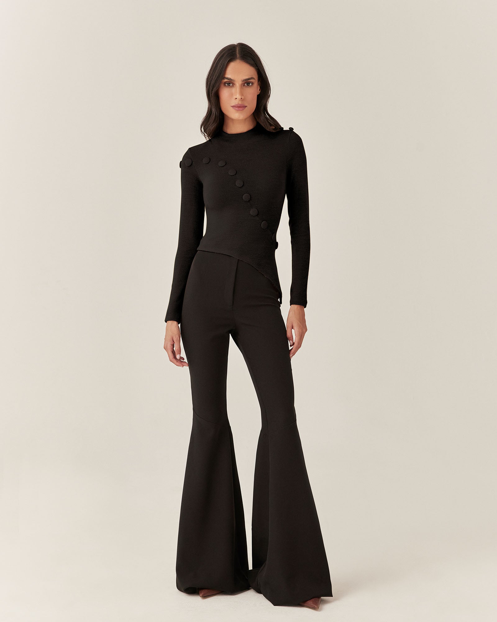 Blusa Ifigênia Tricot - Preto - Hand Lace