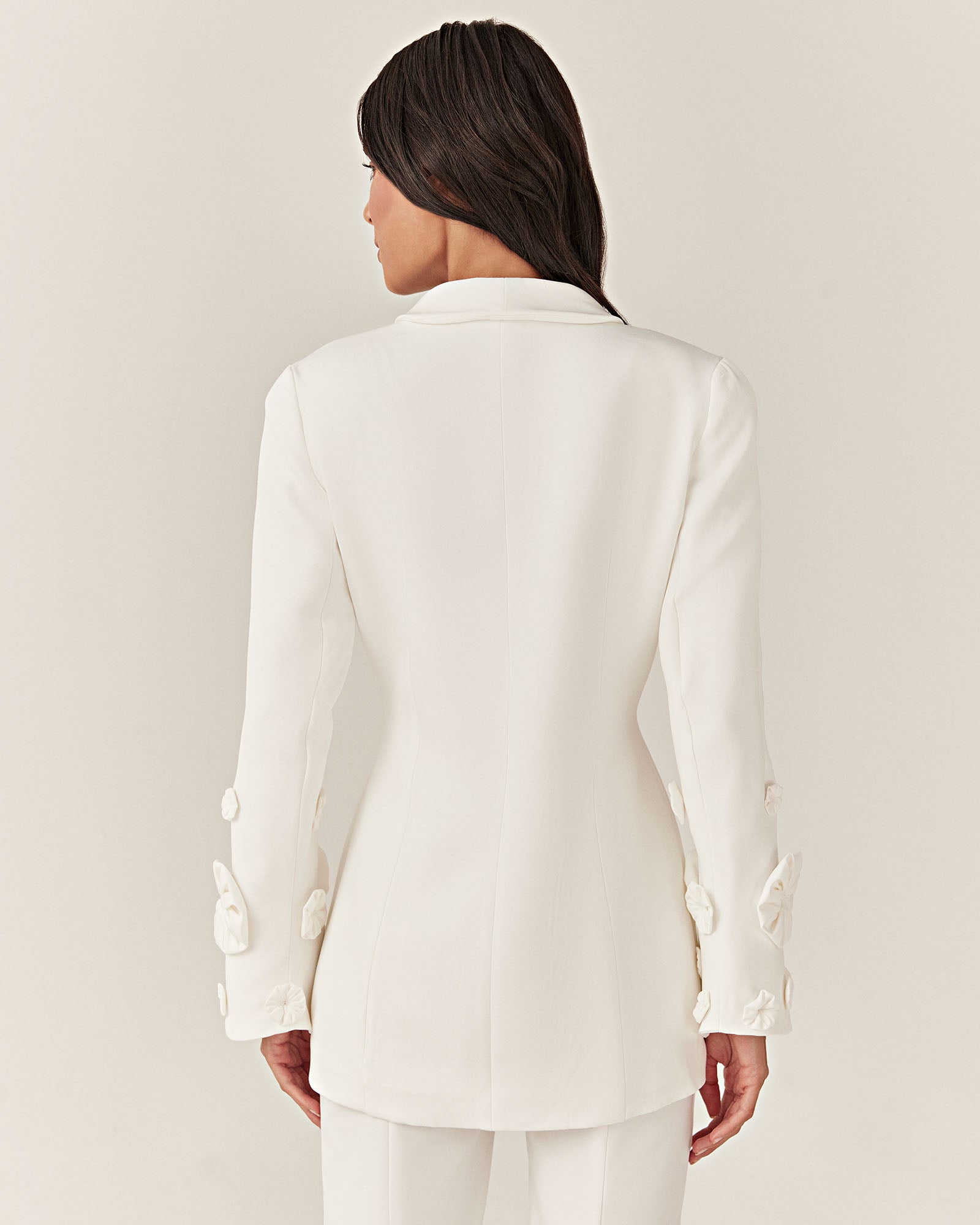 Blazer Ornamental - Off White - Hand Lace