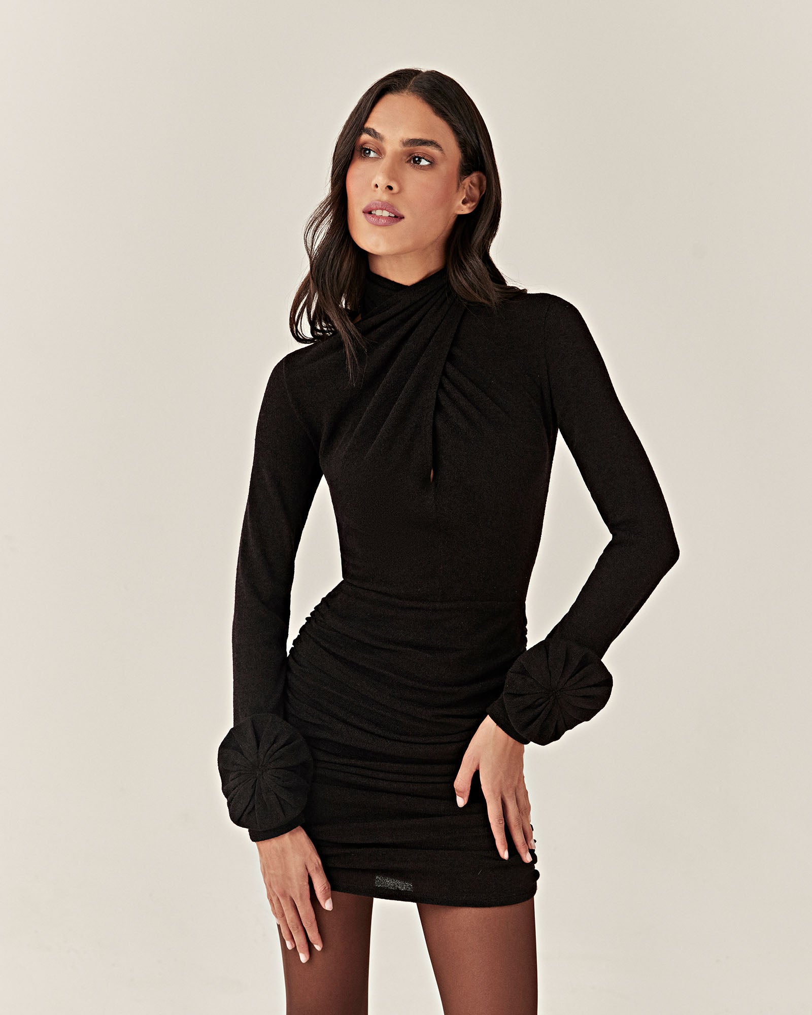 Vestido Edina - Preto - Hand Lace