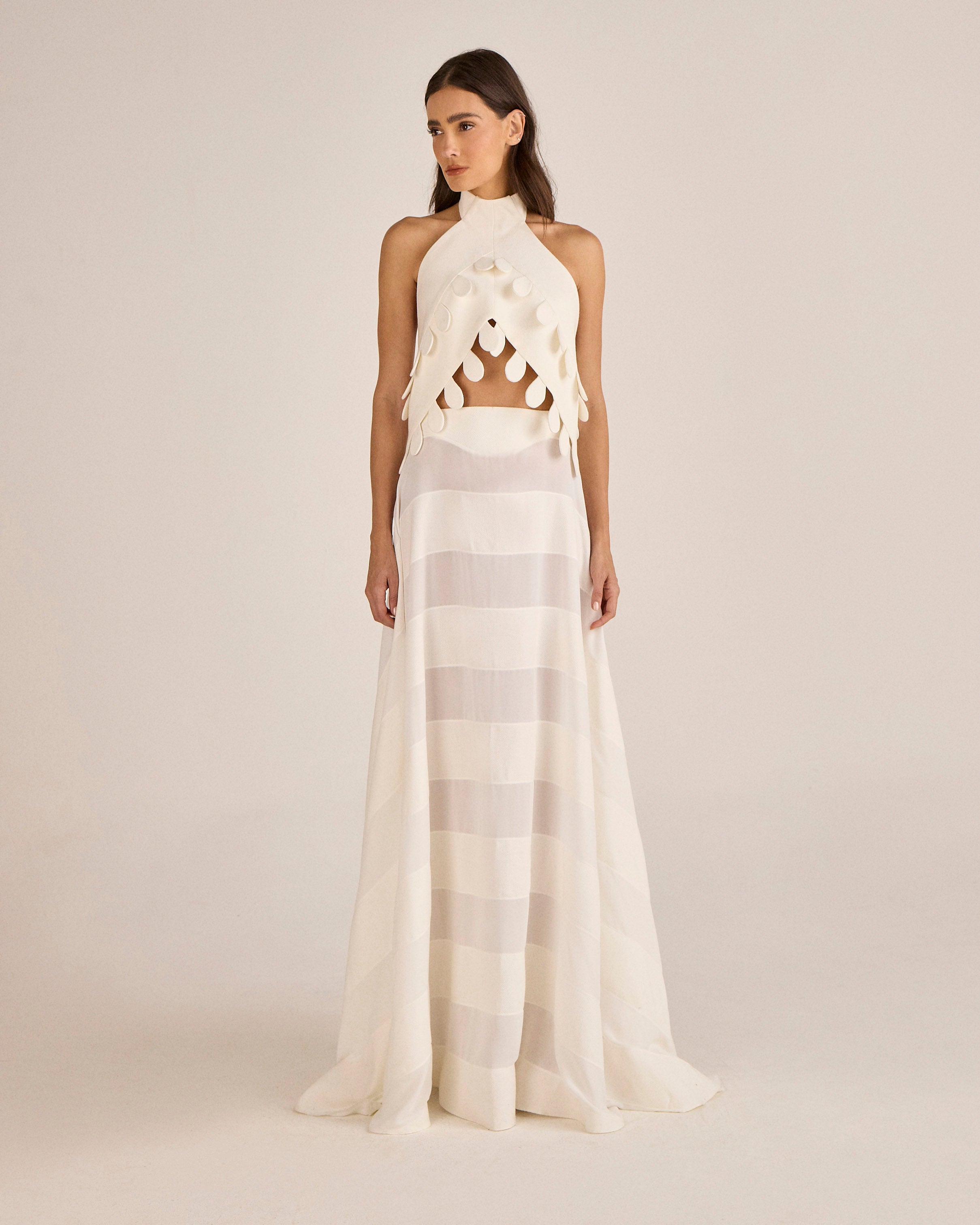 Saia Davina - Off White - Hand Lace