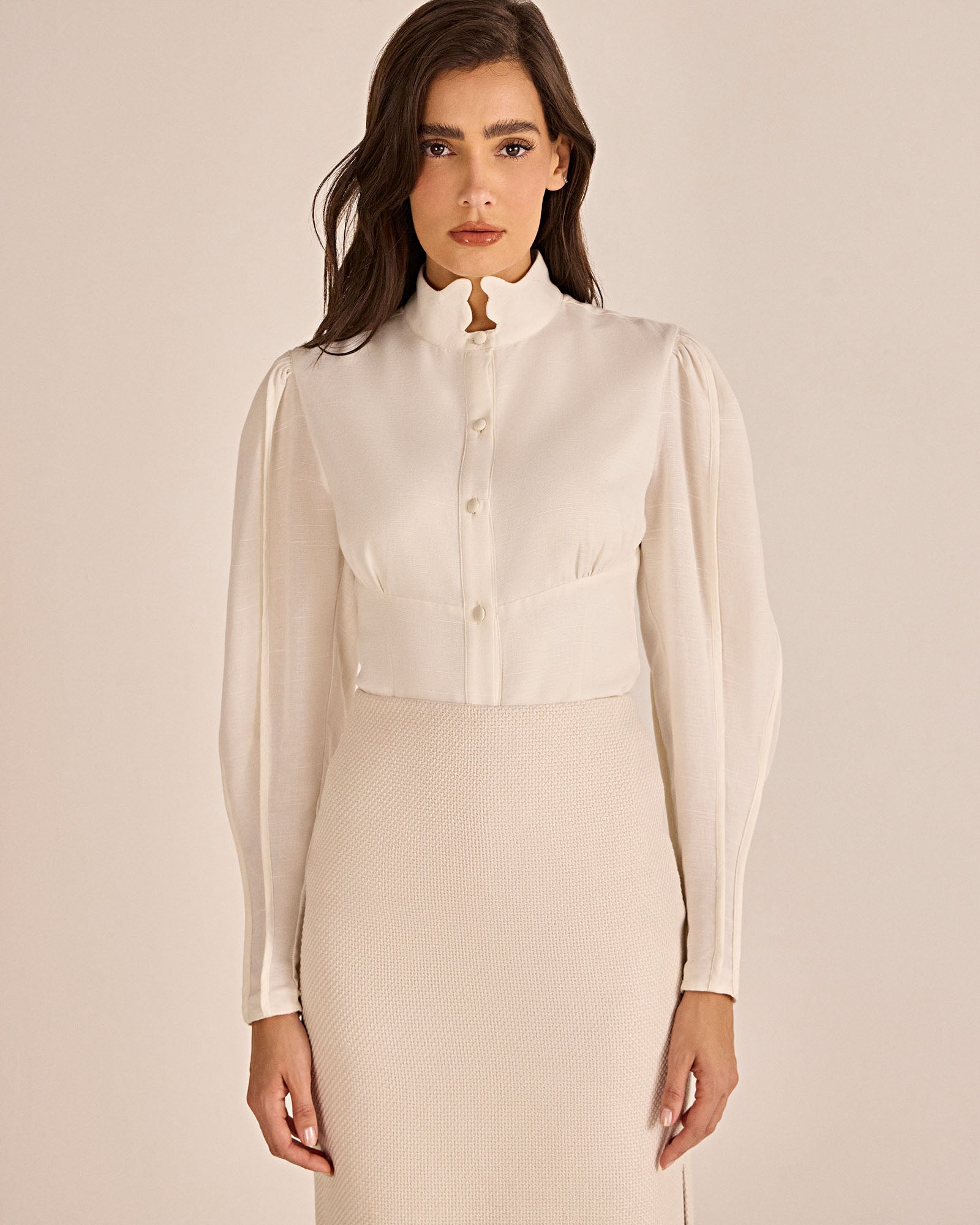 Camisa Caju - Off White - Hand Lace