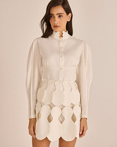 Camisa Caju - Off White - Hand Lace