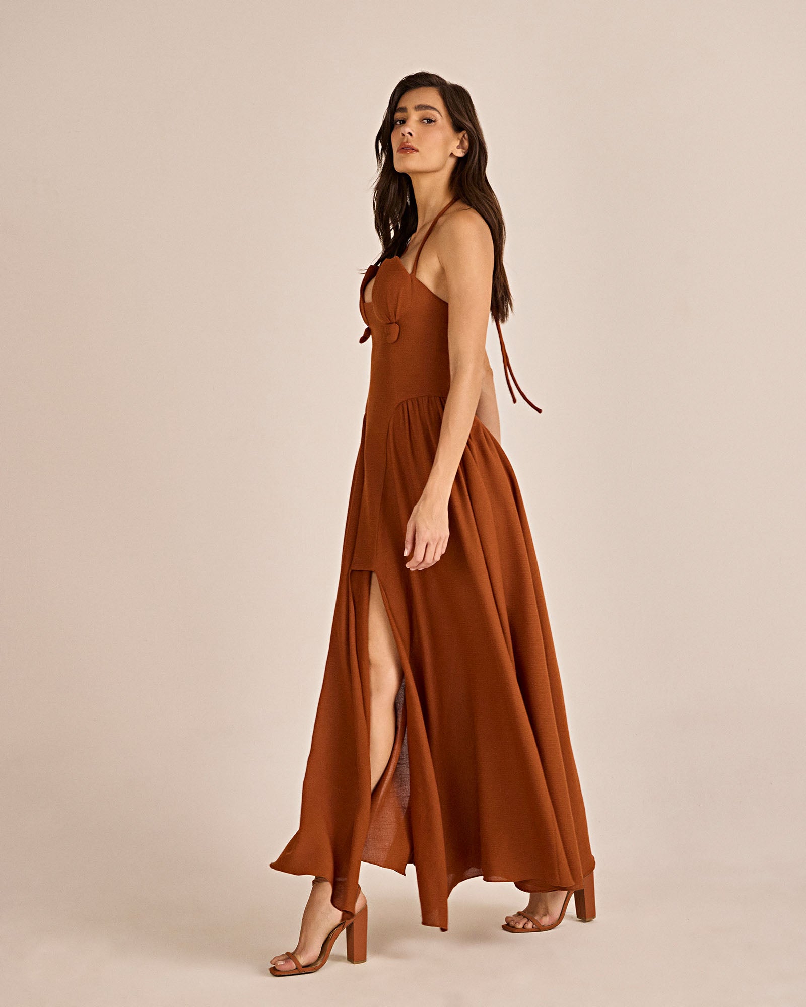 Vestido Caju - Marrom - Hand Lace