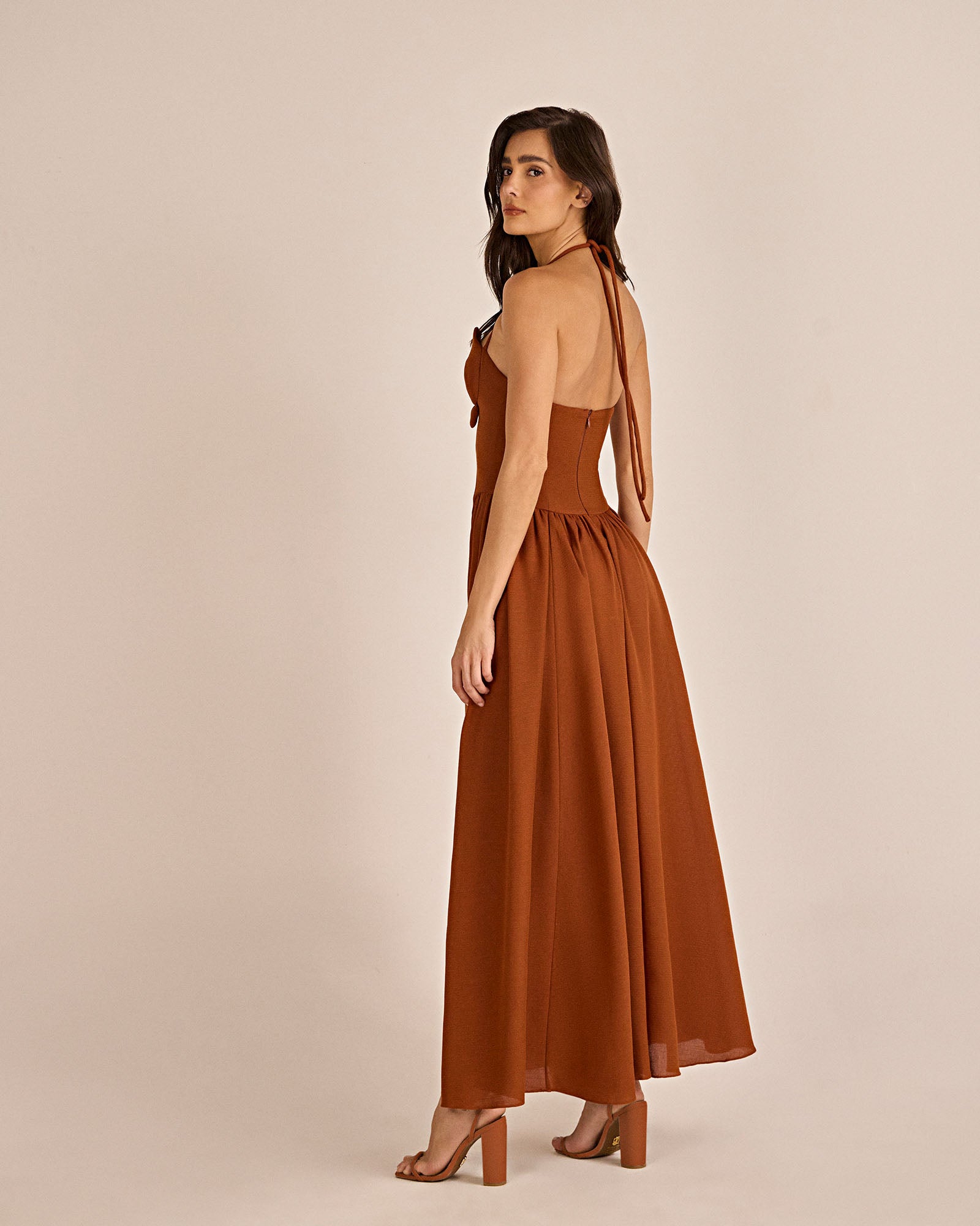Vestido Caju - Marrom - Hand Lace