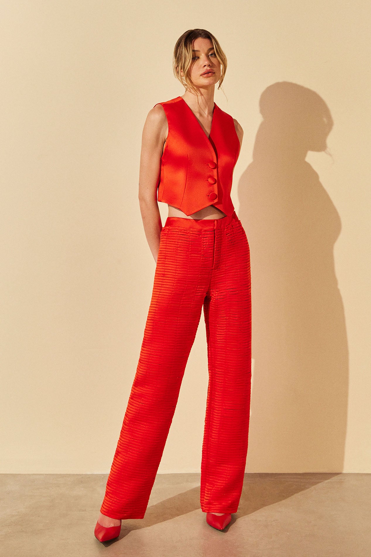 Colete Quartiers Pag.10 - Vermelho - Hand Lace