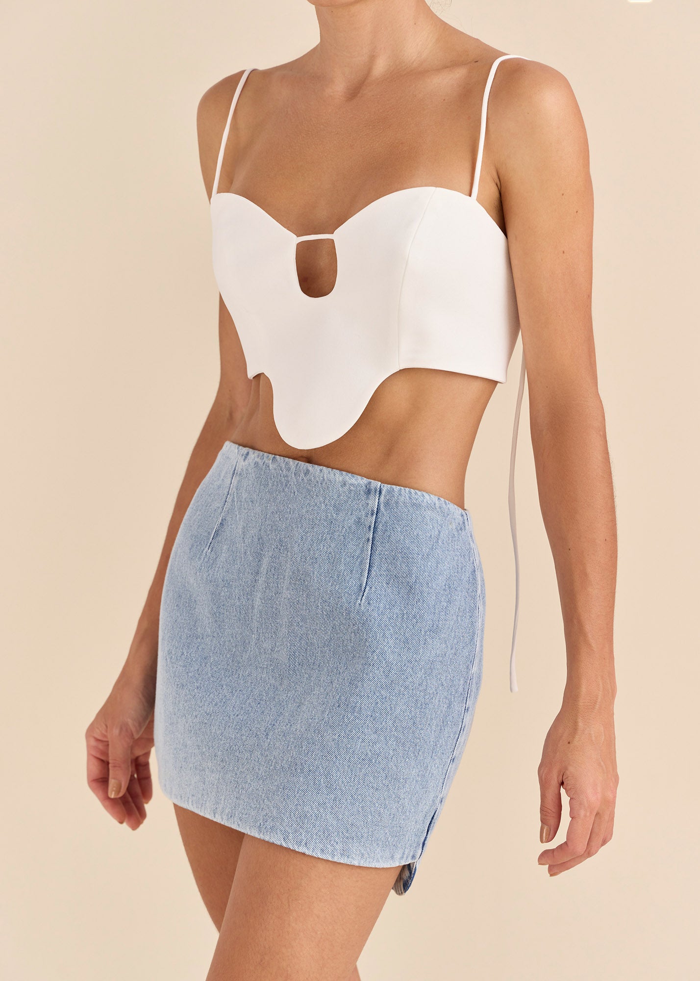 Top Apoteose - Off White - Hand Lace