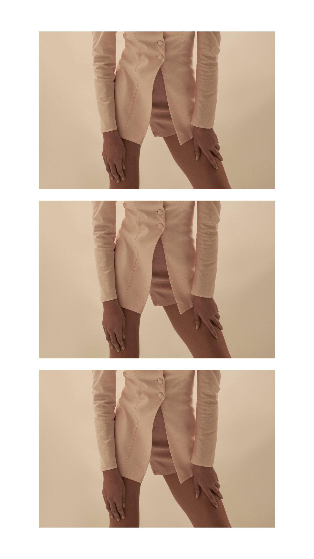 Hot Pants Basic Linho - Pink Sand -  Hand Lace