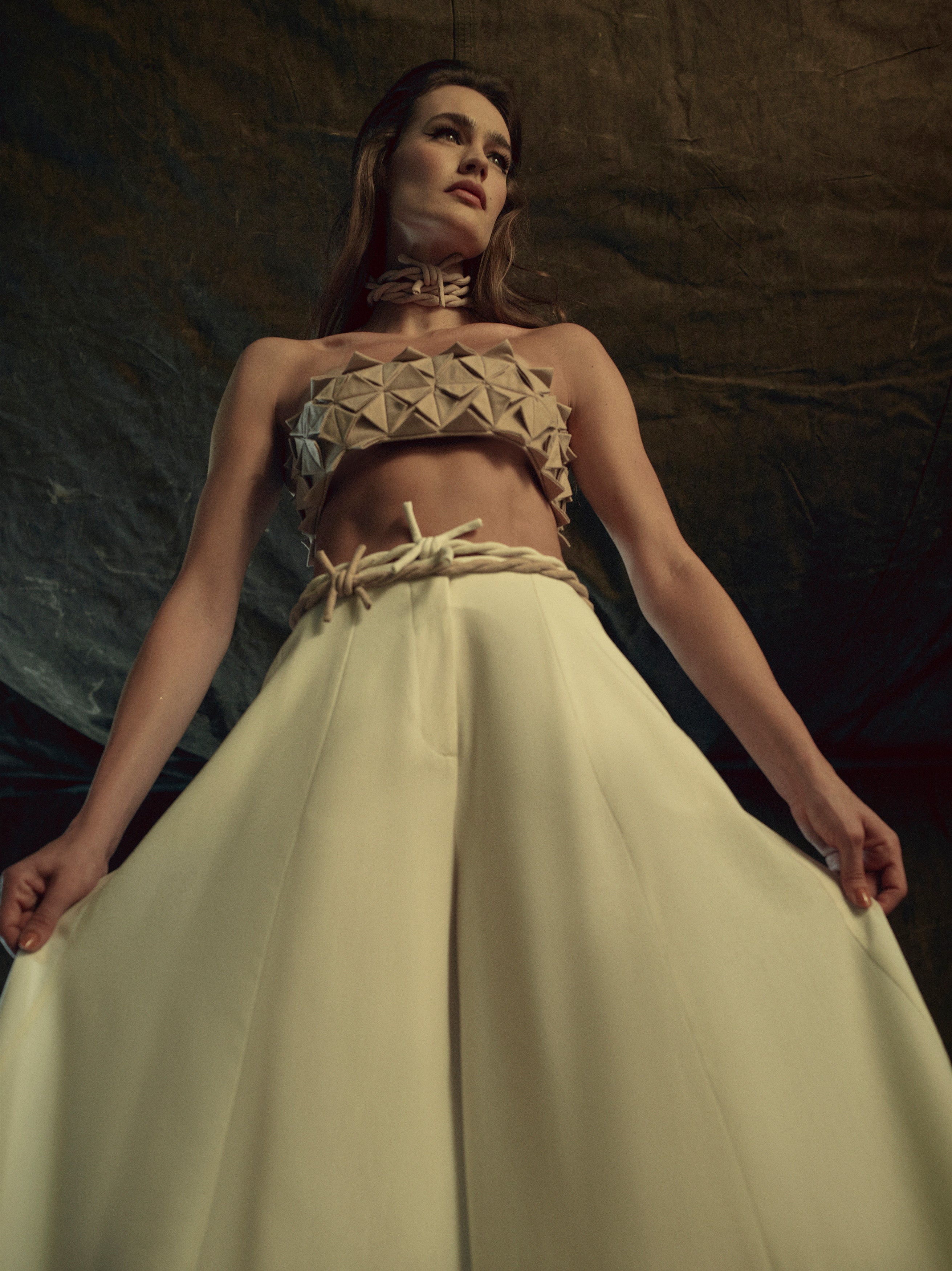 Top Faixa Dobraduras - Hand Lace