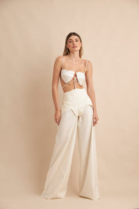 Top Coração Rolutês - Hand Lace