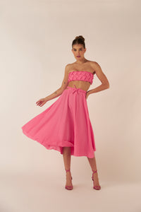 Saia Midi Lamparina - Hand Lace