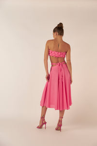 Saia Midi Lamparina - Hand Lace